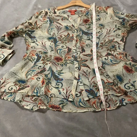 Sundance silk blouse XL - Picture 7 of 7